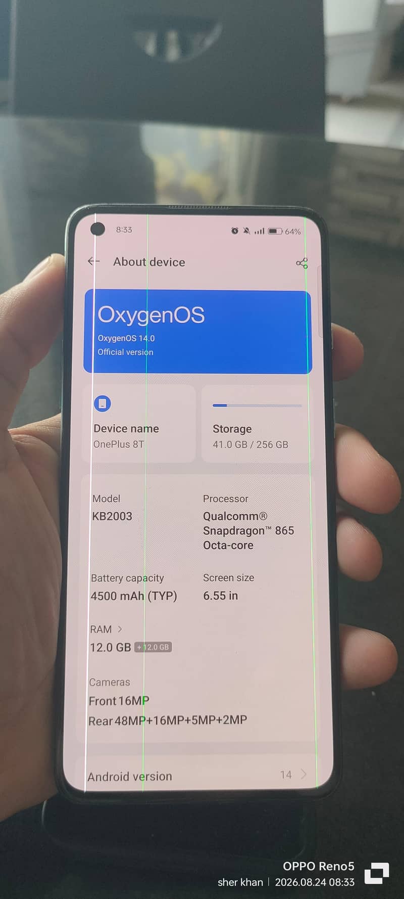 One Plus 8T 7