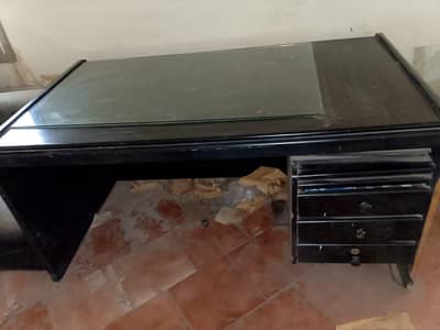 2 Office Table and 1 corner file cabinet