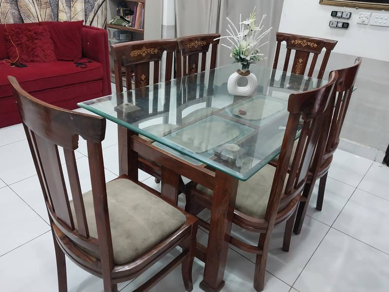 6 seater dining table set 2
