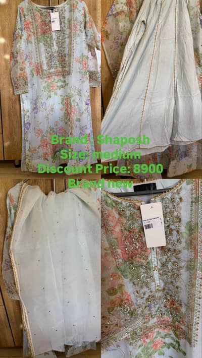 Net/chiffon/ organza 3 piece/ 3pc suit
