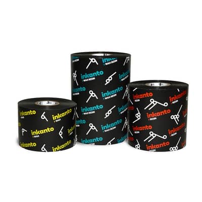 Barcode Sticker Roll , Printed Labels , Wax Resin Wash Care Ribbon