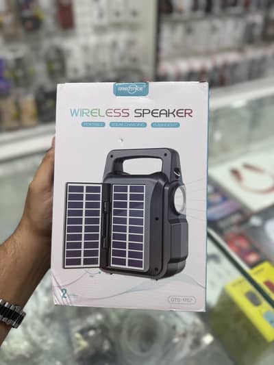 Wireless Bluetooth Solar Speaker | Portable Speaker with Flashlight