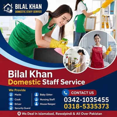 Maid/baby sitter house keeper/ Cook available 03185335373