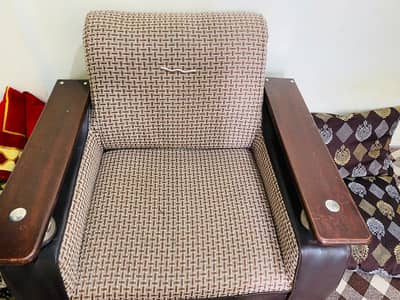 2 sofas wood with comfortable