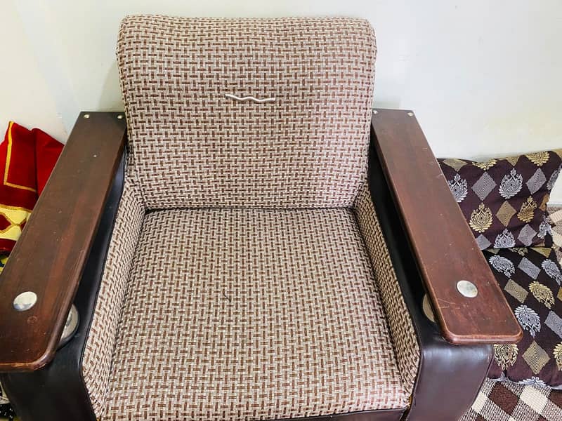 2 sofas wood with comfortable 0