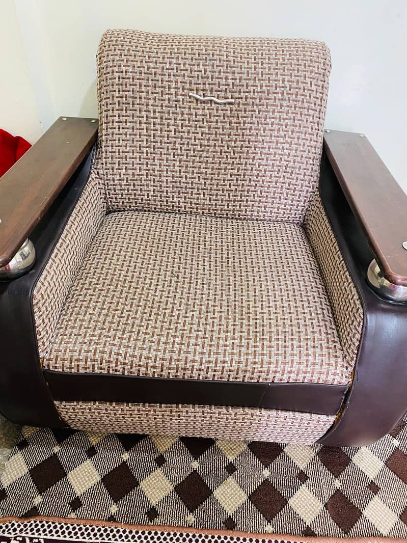 2 sofas wood with comfortable 2