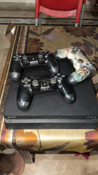 PS4 Slim 1TB with 3 controllers