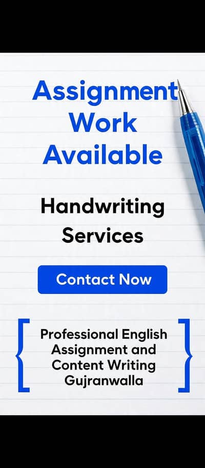 professional English Assignment and Content writing Gujranwala