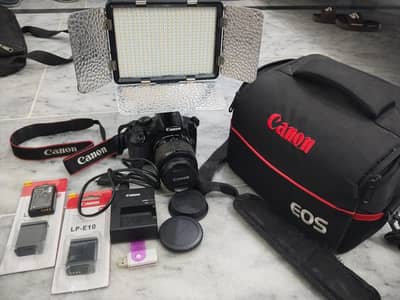 Canon 1300D with 18-55mm , Fresh piece,Fast video autofocus,auto flash