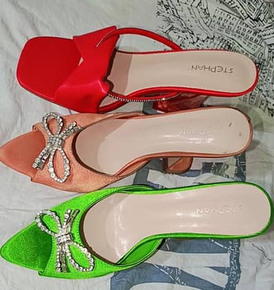 Stylish Women’s Designer Footwear with Beautiful Bow & Stone Work
