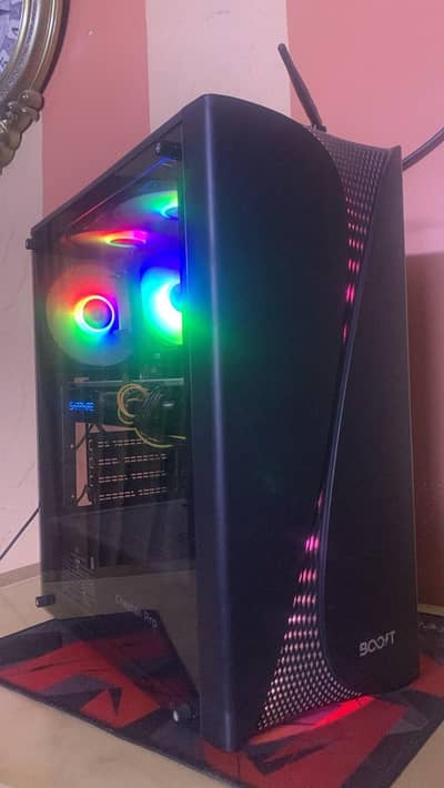 Boost Cheetah Pro Gaming PC Case with RGB Fans & Tempered Glass