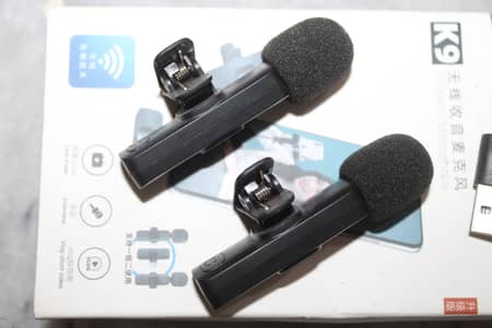 K9 Wireless Collar Mic & Type C Supported Wireless Microphone