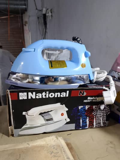 National dry iron Available box back