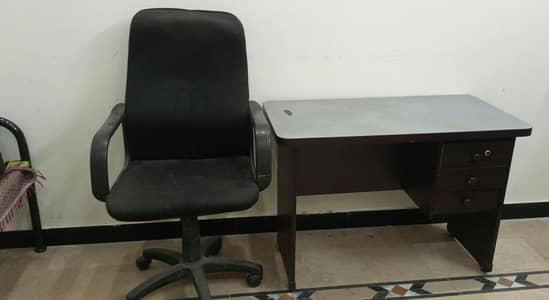 chair and table