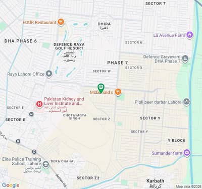 Prime Residential Plot for Sale in DHA Phase 7 Z1 Block Lahore