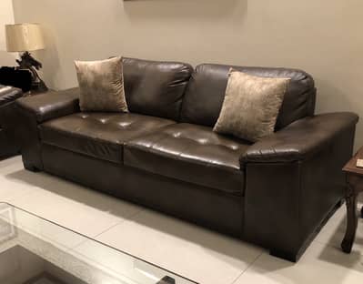 Leather sofas