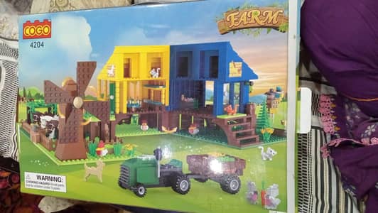Bacho ka new toy set building blocks house 6500