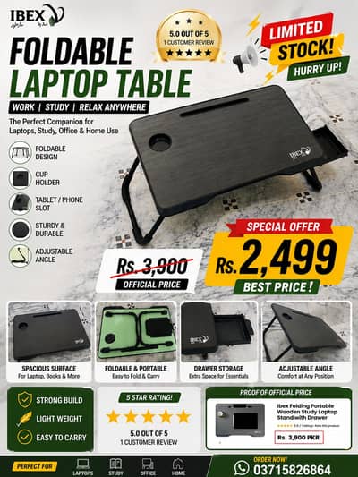Foldable Laptop Table