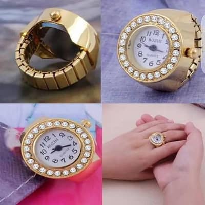 finger ring watch woman multicolour fashion casual wear