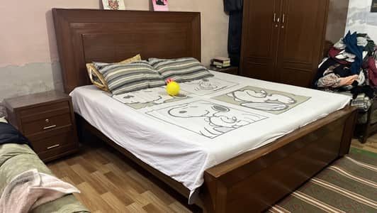 King size bed with side Tables and Dressings Table