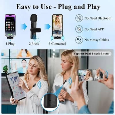 Wireless Microphone 65FT Long Range Transmission