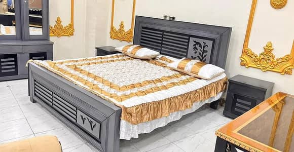 Double bed / bed set / wooden bed / bed / Furniture / king size bed