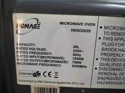 Microwave oven Homage