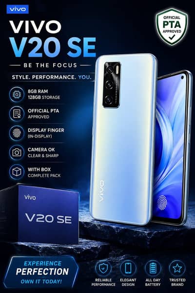 Vivo V20 SE with box