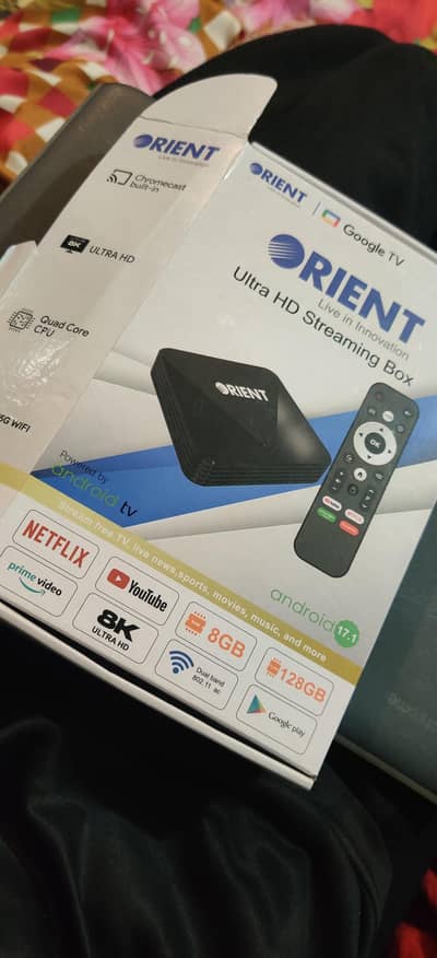 Android TV box  Rient   ram 8 rom 128. / 8k Ultra hd