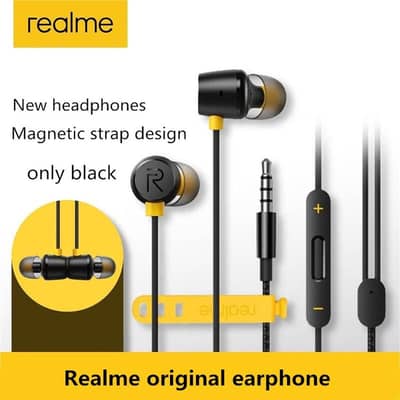 Realme Buds R20 In-Ear Wired Headphones – 10/10 Condition