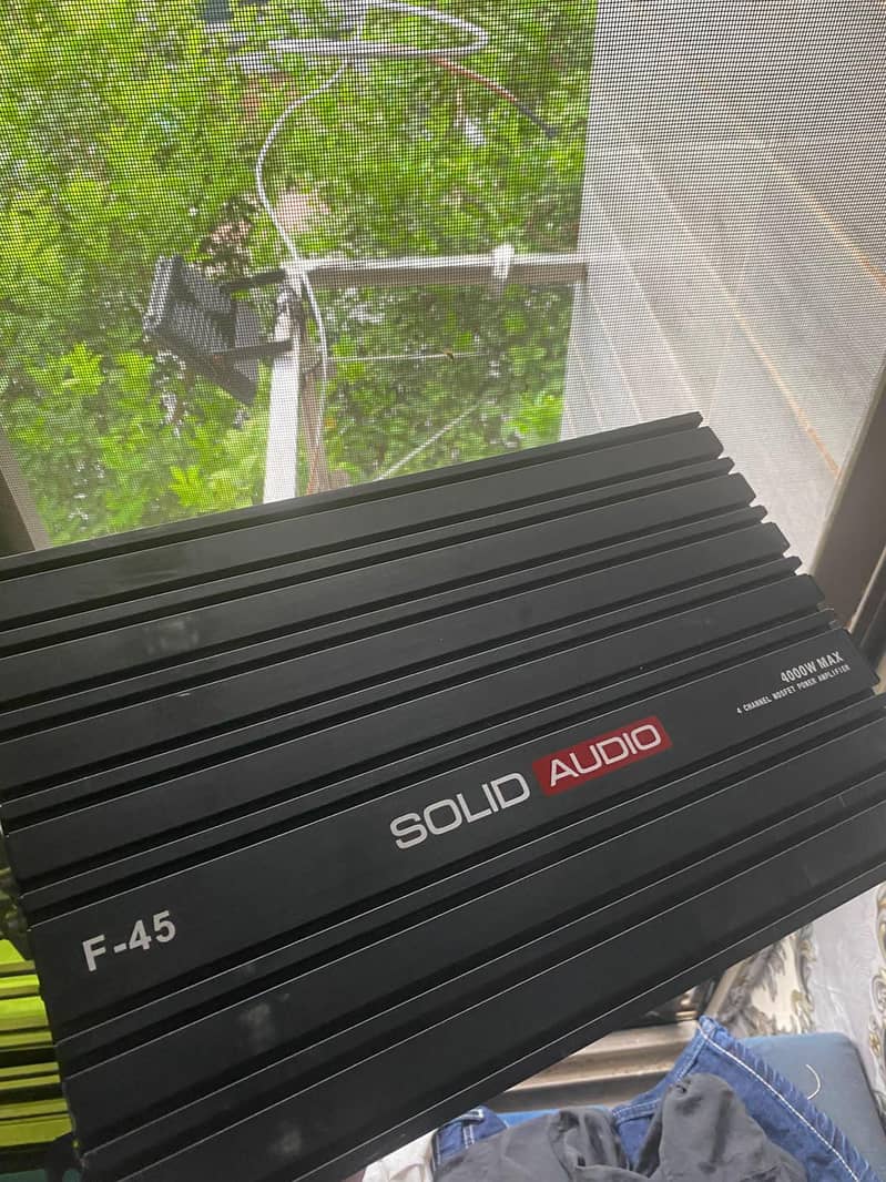 Solid audio  amplifier condition used 0