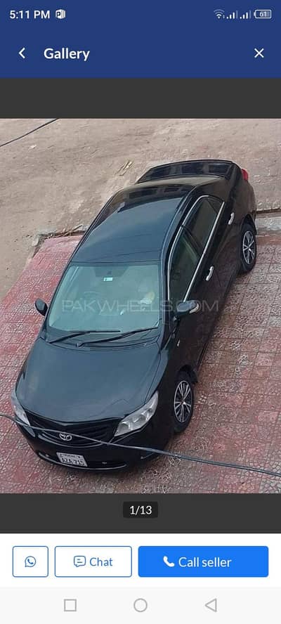 Toyota Corolla XLI 2012