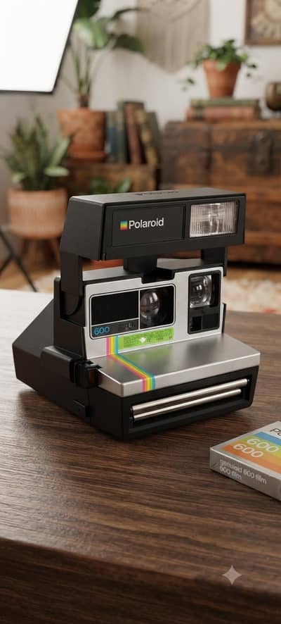 90's camera polariod 600 super colour