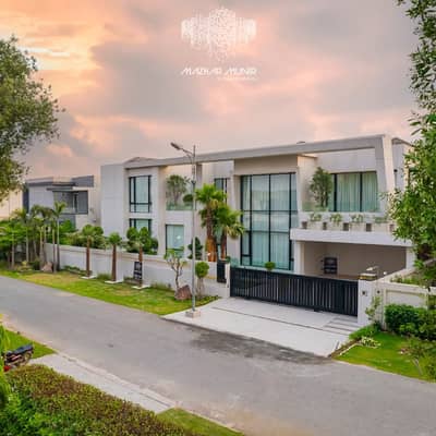 2 Kanal Brand New Mazhar Munir Design Most Beautiful Full Basement Fully Furnished Home Theater Swimming Pool Top Roof Garden 20KV Solar Attached Bungalow For Sale At Prime Location Of DHA Lahore Near To Park Masjid &Amp; Commercial Market