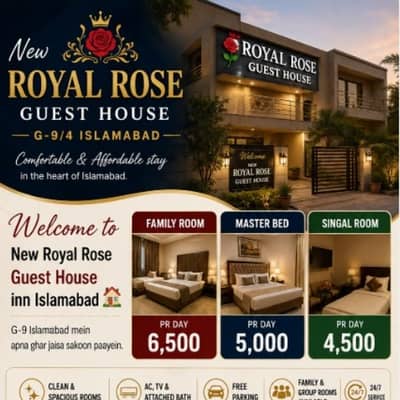 New Royal Rose Guest House G9 islamabad