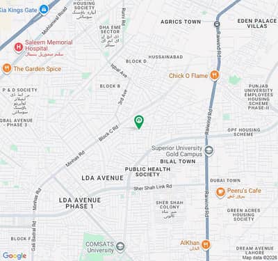 DIRECT APPROACH FROM MAIN 150 FEET WIDE ROAD IN BETWEEN HOUSE 10 MARLA HOT LOCATION PLOT AVAILABLE FOR SALE IN LDA AVENUE - BLOCK C