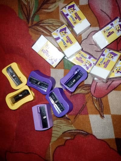 Pencils, colours, Erasers, Sharpeners available in lowest price