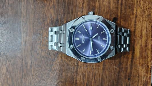 KWC STAINLESS STEEL WATCH. ROYAL OAK DIAL.