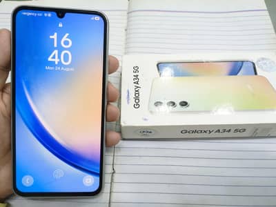 Samsung Mobile A34 5G Full box 8/256