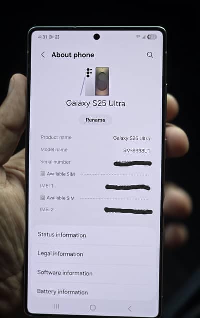 Samsung Mobile S25 Ultra