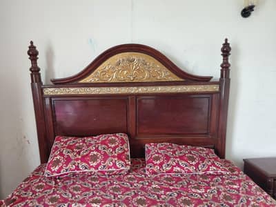 pure shesham wood bed set for sale