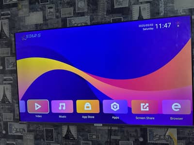 Smart Led 50 inch ips panel frameless