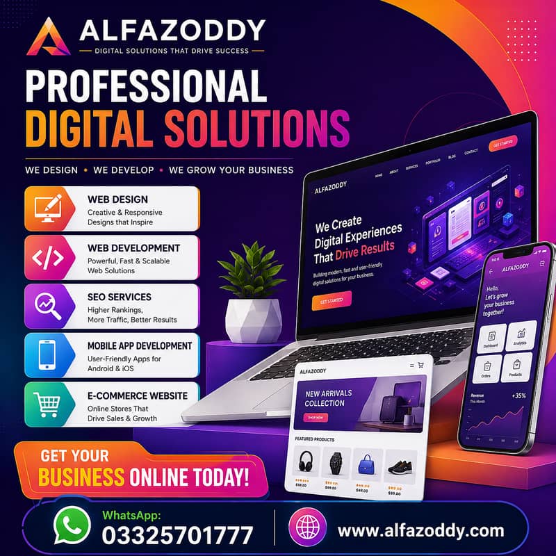 Web Development | Web Design | SEO | Mobile App | E-commerce Website 1