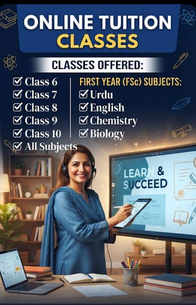 Online tuition for class 6 to 11