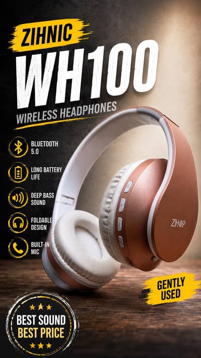 ZIHNIC WH100 Wireless Headphones