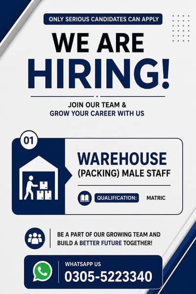 Packing Job Availabale