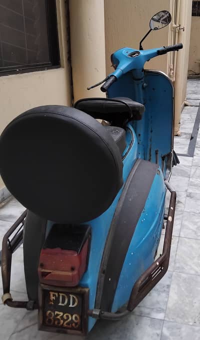 Scooter perfect engine tyres blue in colour all original