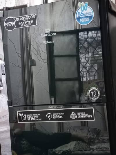 Dawlance reflection Refrigerator,,Glassdoor with inverter technology