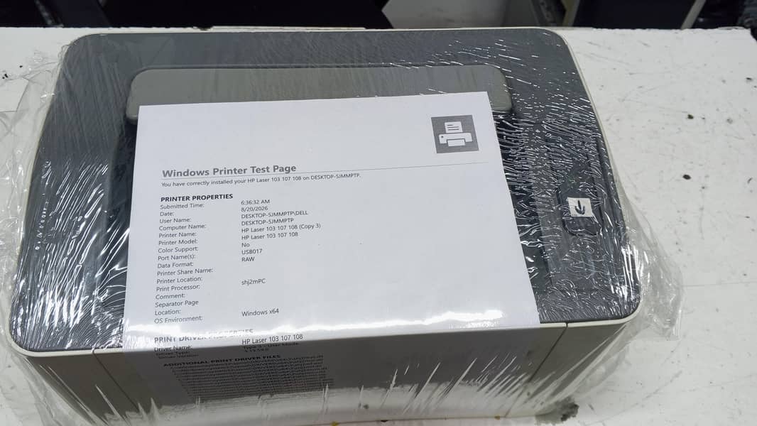 HP printer 107 2