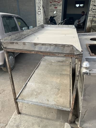Hotel counter and table css steel